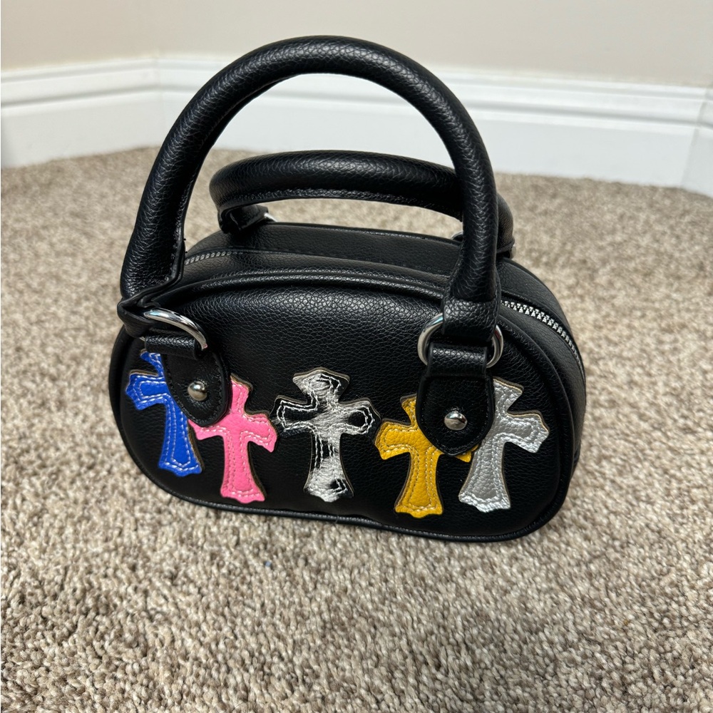 cross embellished mini purse